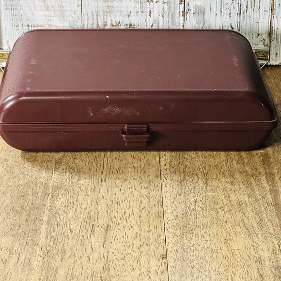 Vintage Tupperware Tuppercraft Brown Personal Valet Travel Case Organizer #1624 - Picture 5 of 8